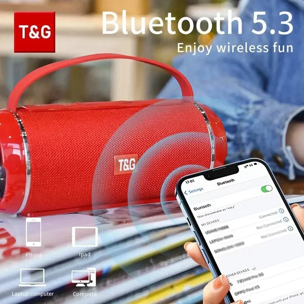 Wireless Subwoofer Portable Bluetooth Speaker Radio FM Waterproof Sound Box Music Caixa De Som Coluna Blootooth Bass Hifi Bocina