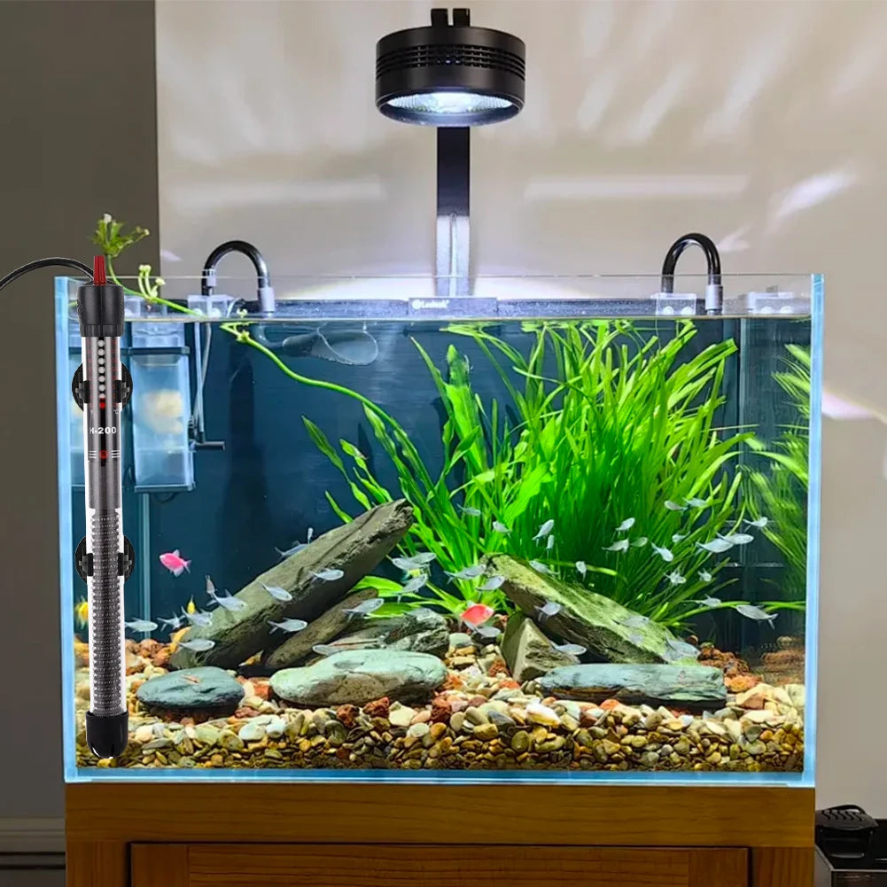 Aquarium Submersible Heater 300W with Free Thermometer Fish Tank Constant Temperature Rod Adjustable Aquarium Heater