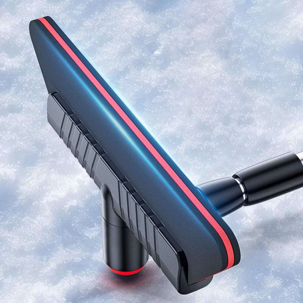 2 In 1 Car Snow Shovel Ergonomic Handle Retractable Snow Remover Front Windshield Ice Scraping Defrost Broom Auto Cleaner Tool