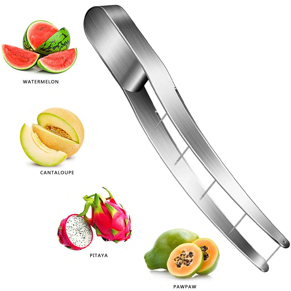 Watermelon Cube Cutter 304 Stainless Steel Quickly Safe Melon Knife Watermelon Cutting Tool Kitchen Gadgets Useful Tool
