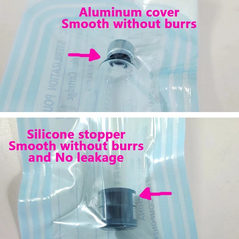 100-500pcs Empty 3ml Cartridges Individual Sealed Packaging Cassette Bottle for Aesthetics Disposable Insulin Bottle