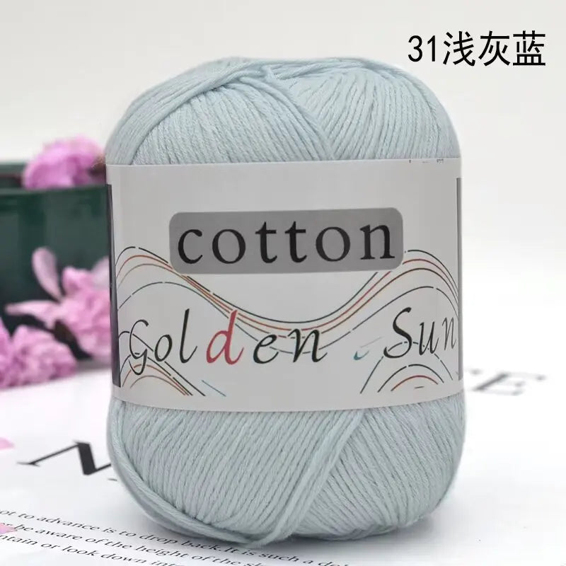 1Pc 50g Hand knitting 100% cotton yarn soft crochet yarn to knit sweater blanket hat line crocheting amigurumi doll bag threads