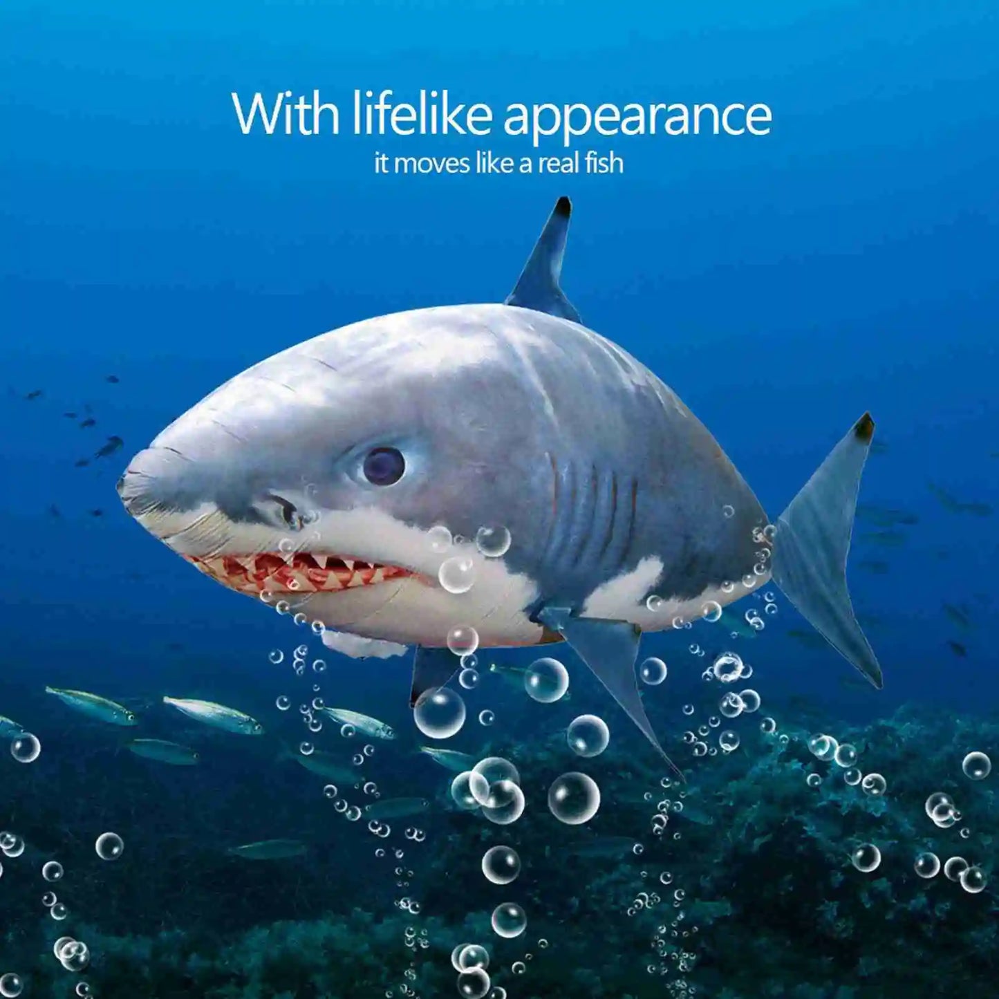 Shark Balloon Remote Control Flying Shark Inflated RC Inflatable Balloon Toy Shark Clownfish Kids Gift