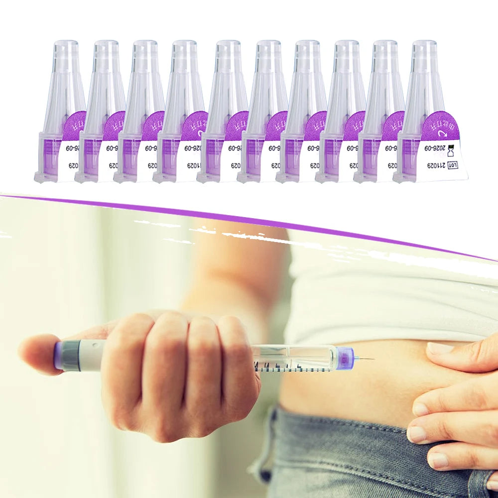 In Bulk 100-1000Pcs Insulin Cartridges For Lilly Insulin Injection Pen Individual Packaging Medical Insulin Needle 4mm/6mm/8mm