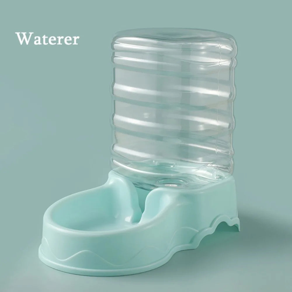 3.8L Automatic Pet Feeder Large Cat Dog Food Dispenser Water Fountain Drink Bowl