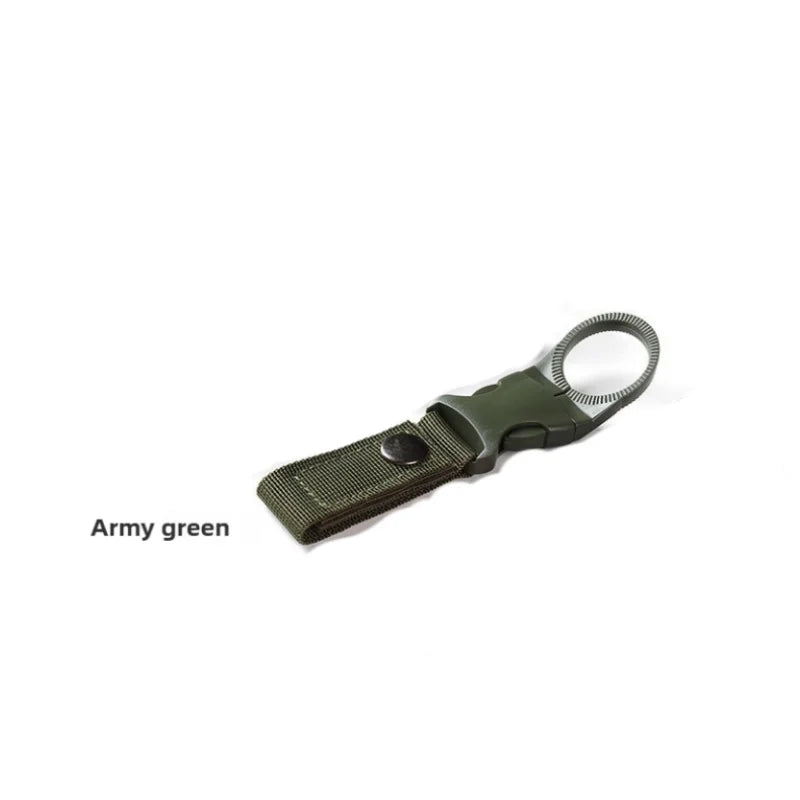Webbing Water Bottle Holder Climbing Carabiner Belt Backpack Hanger Hooks Clip Multifunction Water Bottle Nylon Buckle Hook Clip