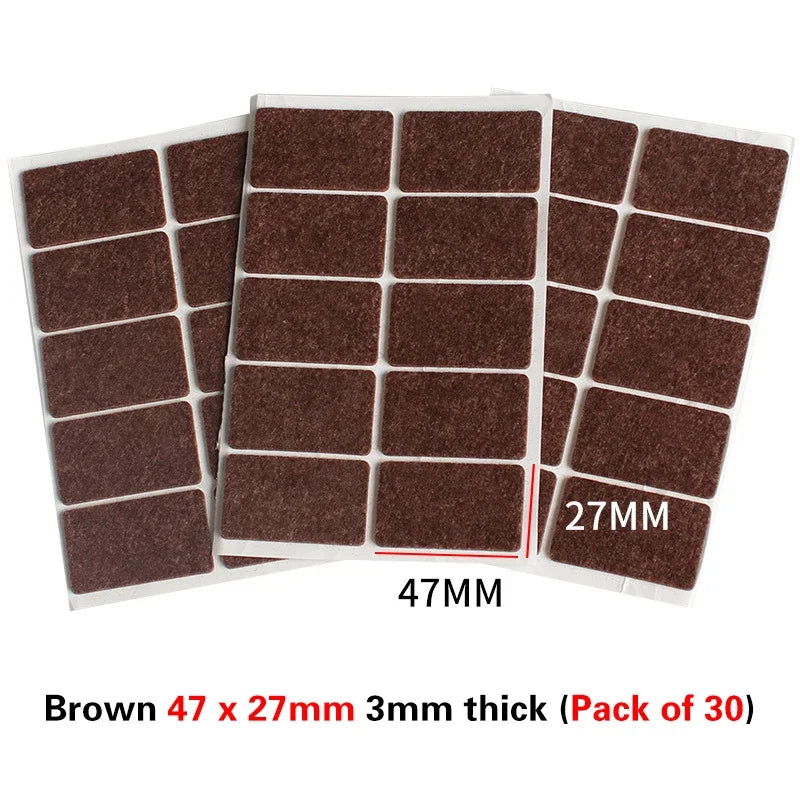 16 Styles Thicken Self Adhesive Felt Chair Leg Pads Floor Protectors Furniture Legs Table Leg Covers Round Bottom Anti-Slip Pads