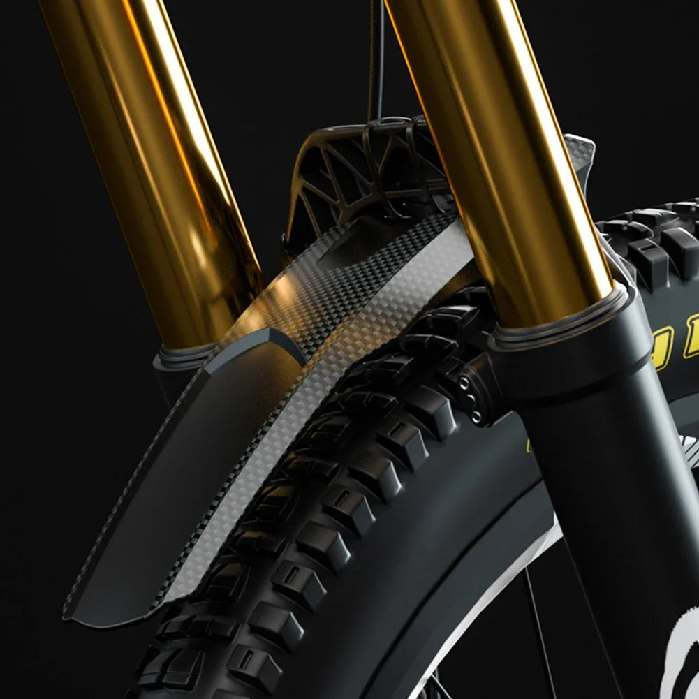 2pcs Bicycle Fenders Hard Shell Front/Rear Tire Wheel Fenders Carbon Fiber Mudguard MTB Mountain Bike Road Cycling Fix Gear