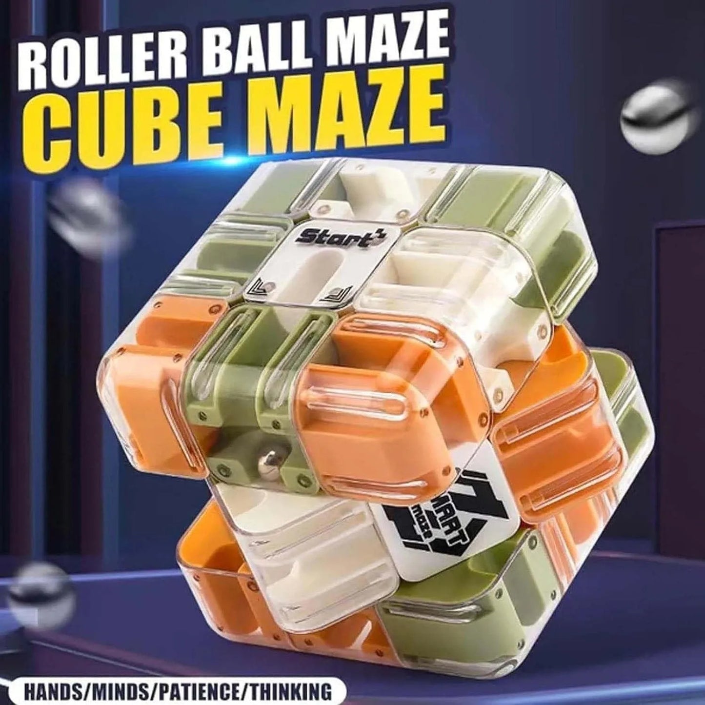 Speed Cube Rolling Ball 3D Maze Magic Cube Stress Reliever Toys Gift Kids Adult