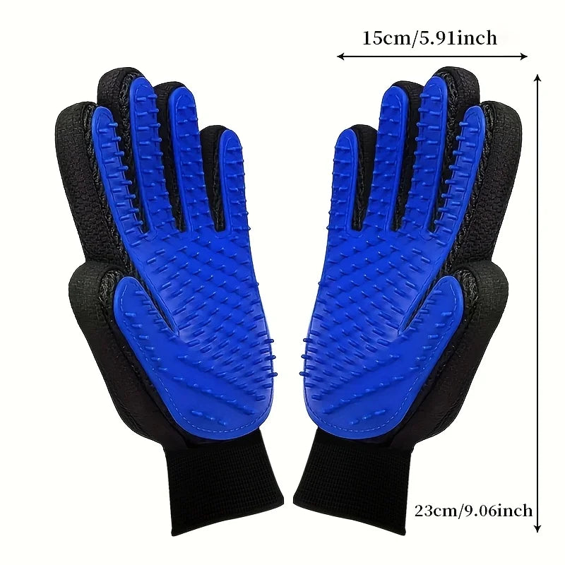 2026 NEW 2 pieces of pet grooming gloves,hair removal gloves with hair removal and massage functions,remove floating hair tools.