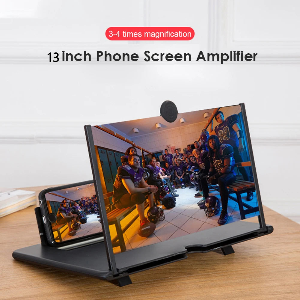 Foldable Holder Stand Video Amplifier Portable 3D Phone Screen Amplifier Mobile Display Enlarged Magnifier Expander