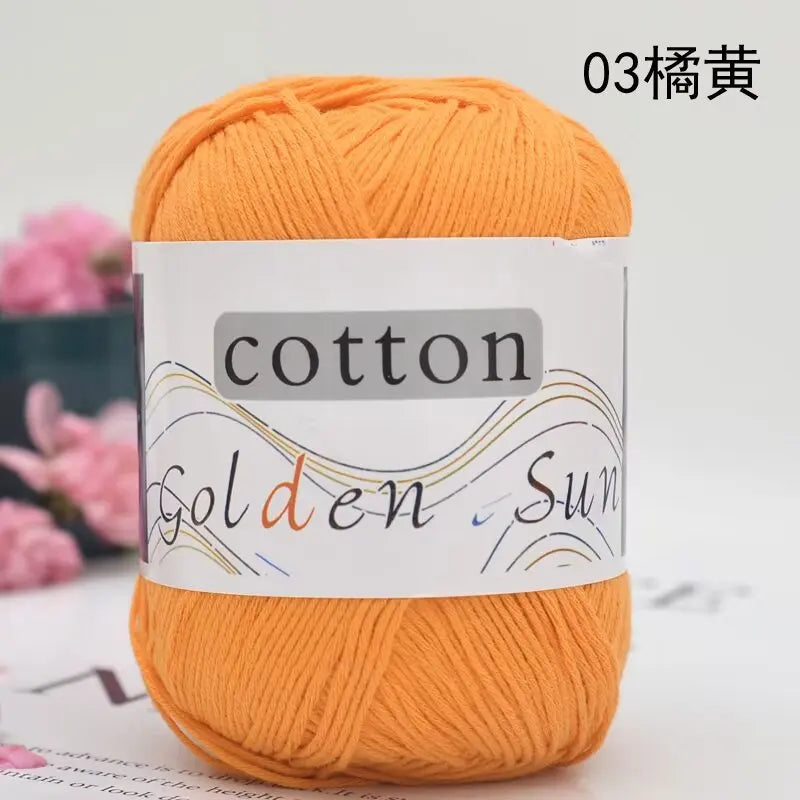1Pc 50g Hand knitting 100% cotton yarn soft crochet yarn to knit sweater blanket hat line crocheting amigurumi doll bag threads
