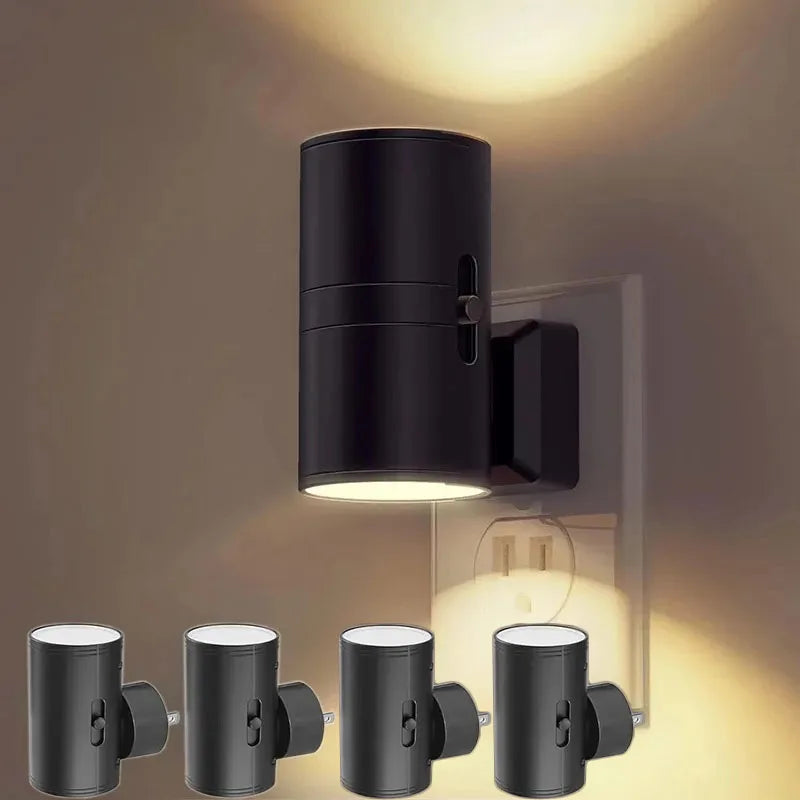 Dimmable LED Night Light Plug Into Wall Night Lamp with Light Sensor Auto on/Off From Dusk To Dawn for Bedroom Hallway Bathroom