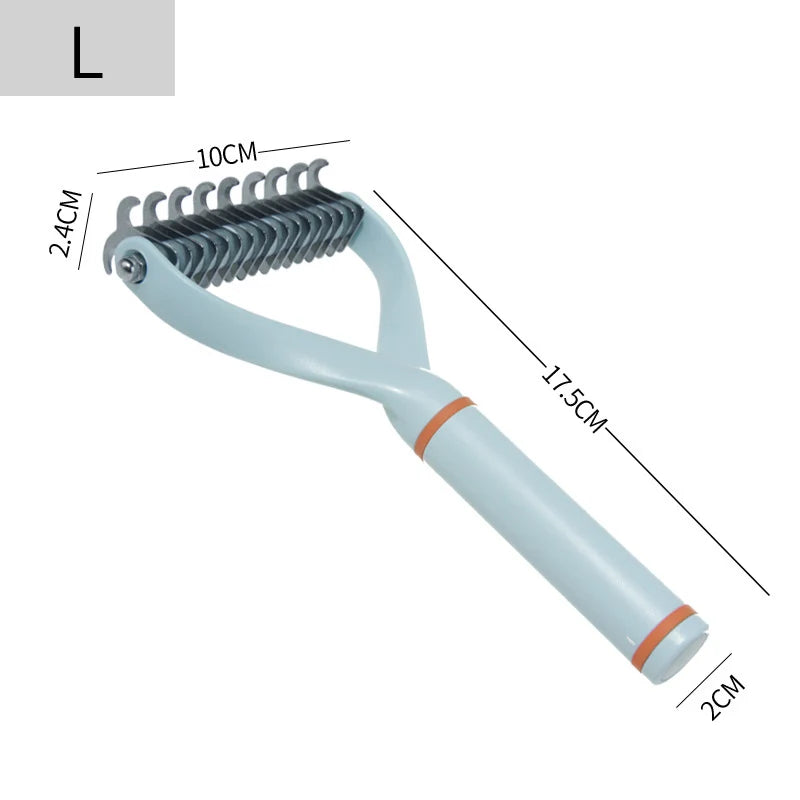 Pet Hair Remover Stainless Steel Dog Brush for Small Medium Dogs Golden Retriever Border Collie Pets Grooming Comb Accessories