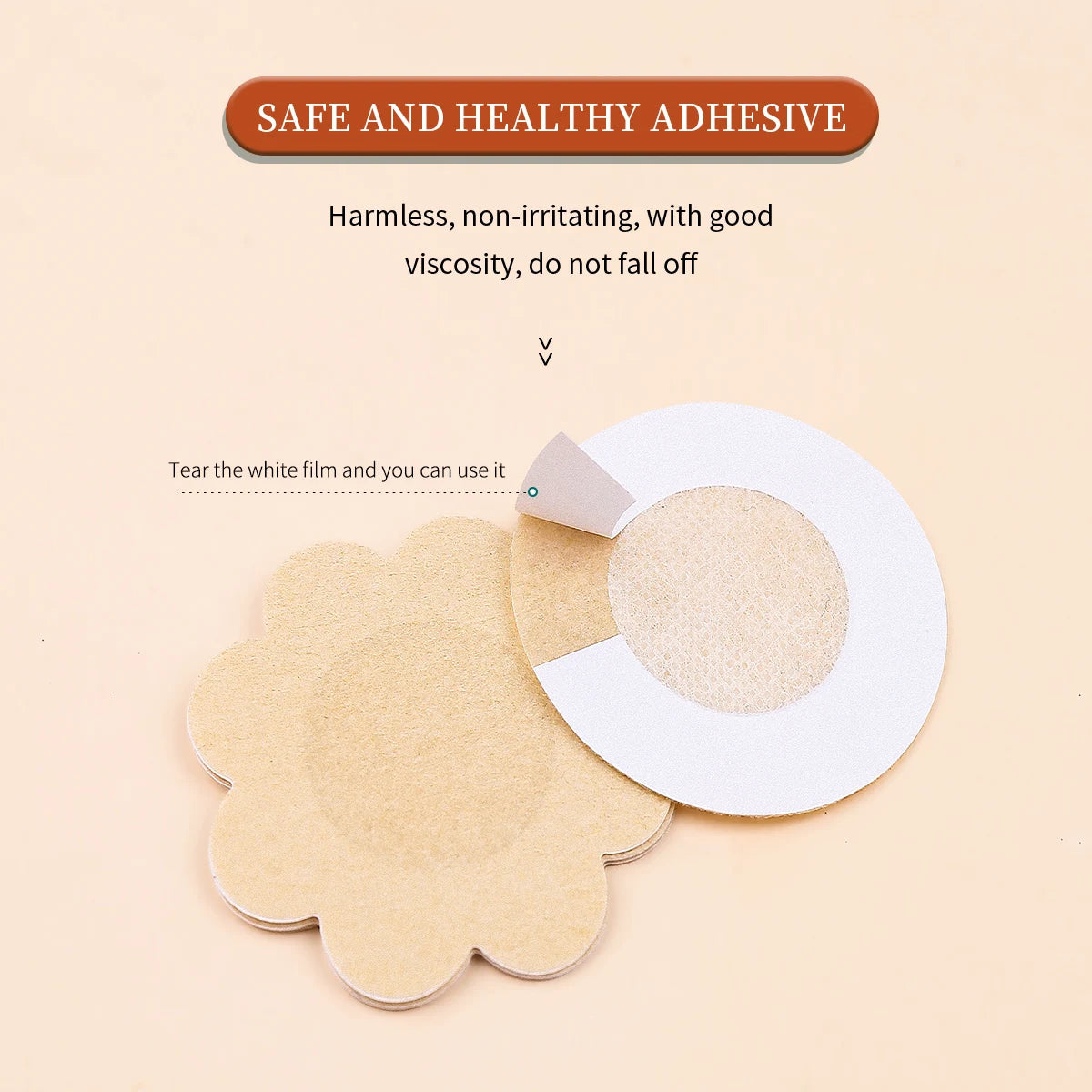 100 Disposable Bag/Metal Box Chest Stickers: Seamless, Breathable, Self-adhesive, Comfortable, Invisible Coverage