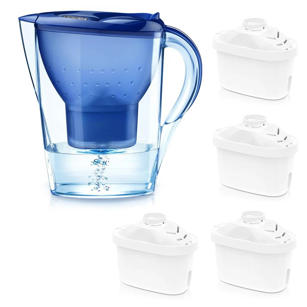 3.5L Water Filter Jug Bench Top Purifier Jug+1/5/7x MAXTRA Filter Refill Cartridge