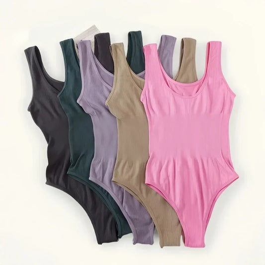 Women Non-wire Bra And Panties Set Seamless Underwear Lingerie Set Tummy Control Shapewear Slimming Thong Female Jumpsuit