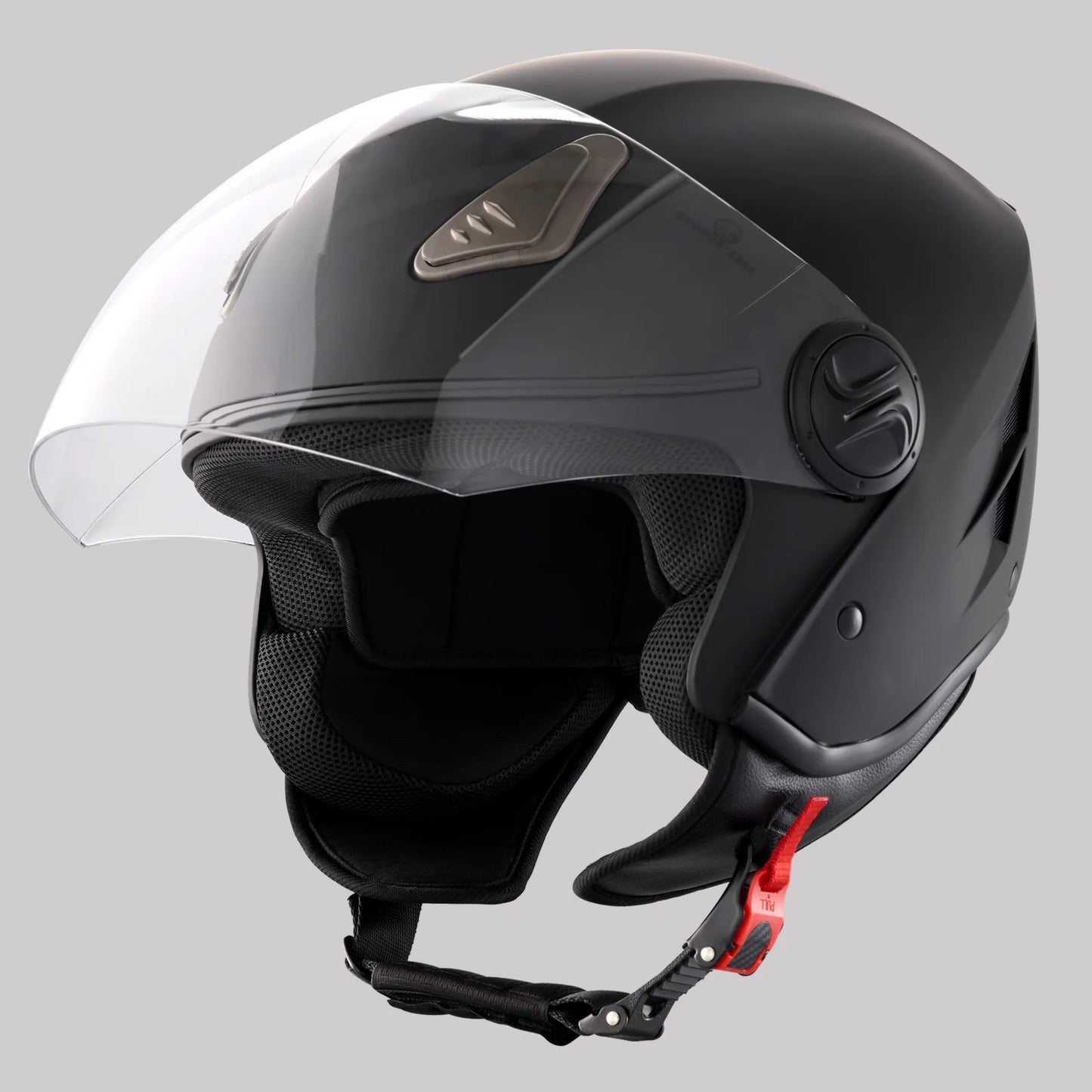 SucceBuy 3/4-Face Motorcycle Helmet , Smart Street ABS & High Density Helmet with Interchangeable Lens, Fit to Youth & Adults