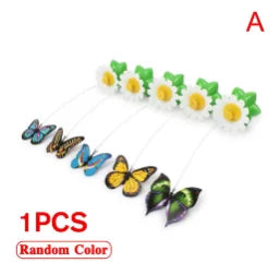 Electric Butterfly Cat Toy Shake Rotating Flying Automatic Humming Bird Intelligence Training Funny Pet Toys Random Color