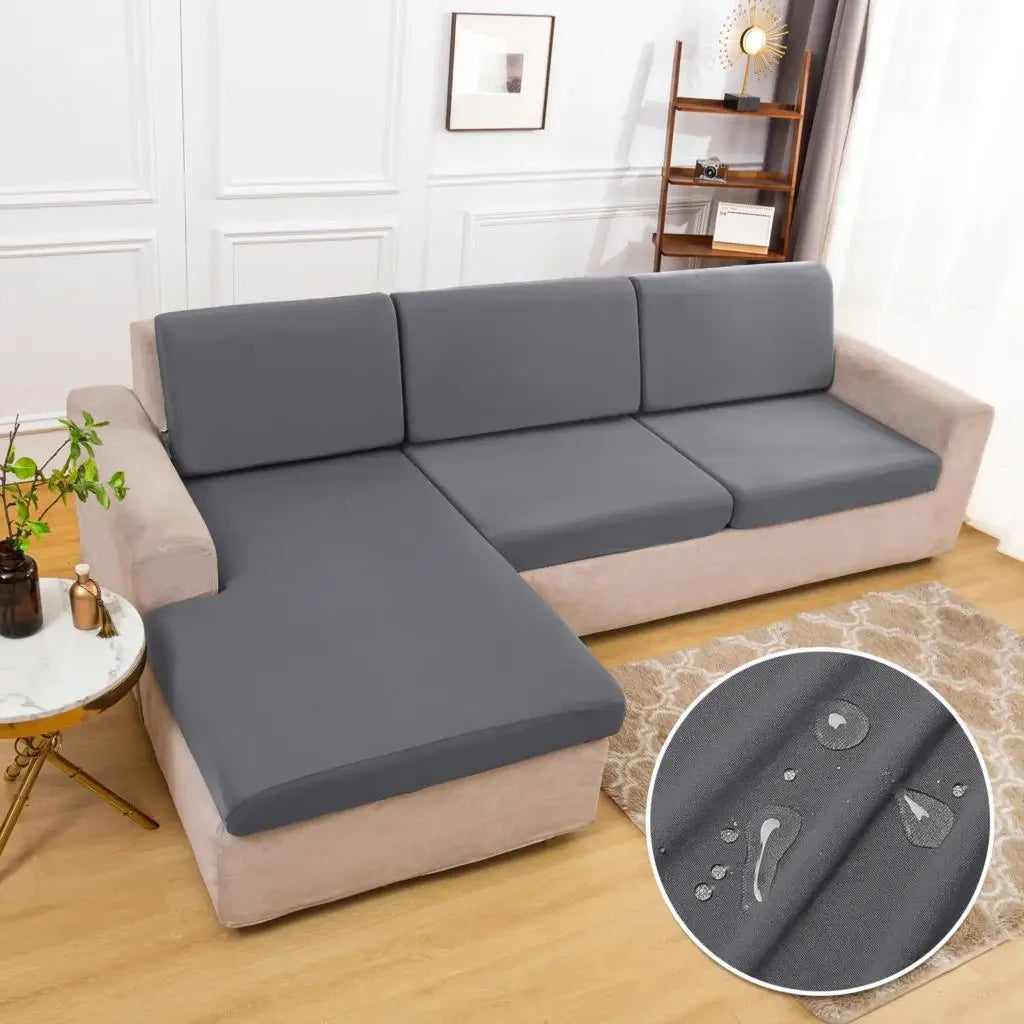 Waterproof Sofa Seat Cushion Cover Elastic Protector Sofa Covers Pets Kids Livingroom Cheap Sofas Slipcover Case With Random