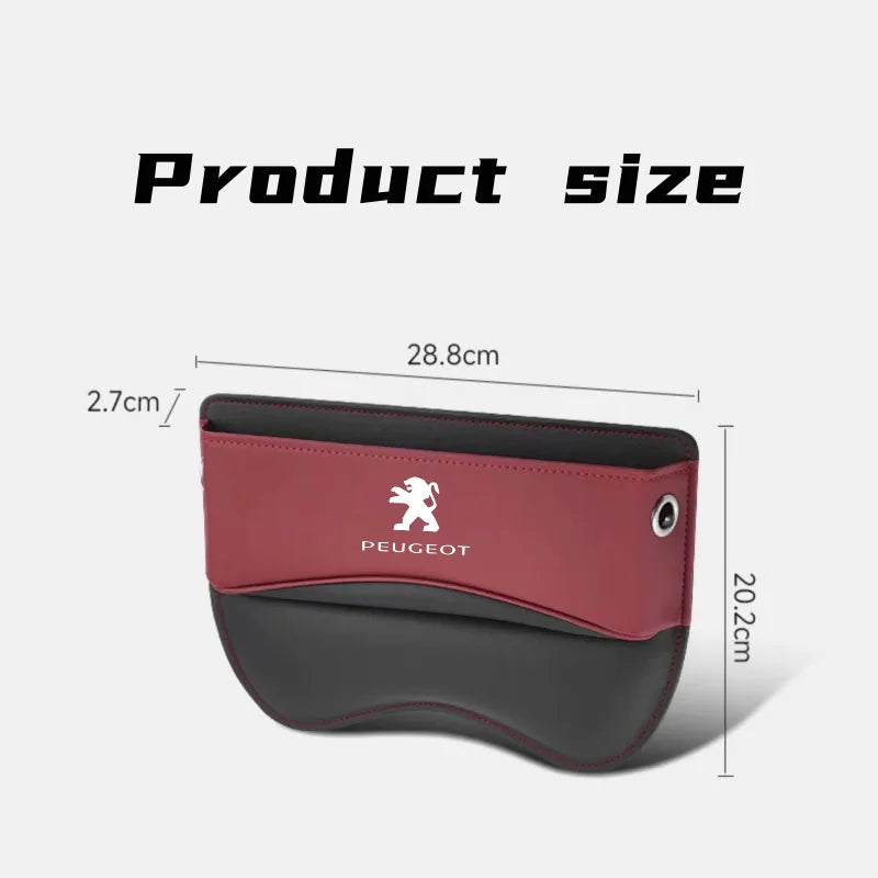 Multifunction Car Seat Gap Organizer Storage Box Pocket Universal For Peugeot 308 408 508 RCZ 208 3008 2008 206 307 Accessories