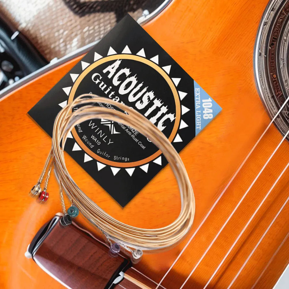 Phosphor Bronze Strings Light Acoustic Strings Phosphor Bronze Coating Guitar Strings for Guitar Professionals