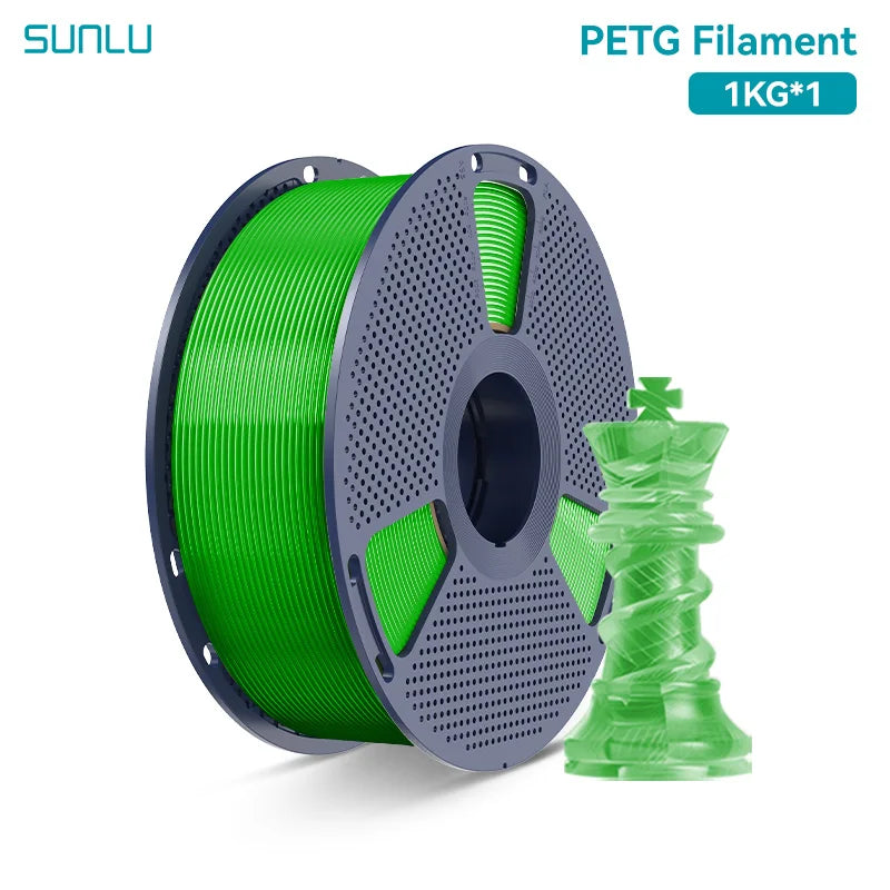 SUNLU PETG 3D Printer Filament 1.75mm High transparency White Color Tolerance+/-0.02mm for DIY gift printing fast shipping