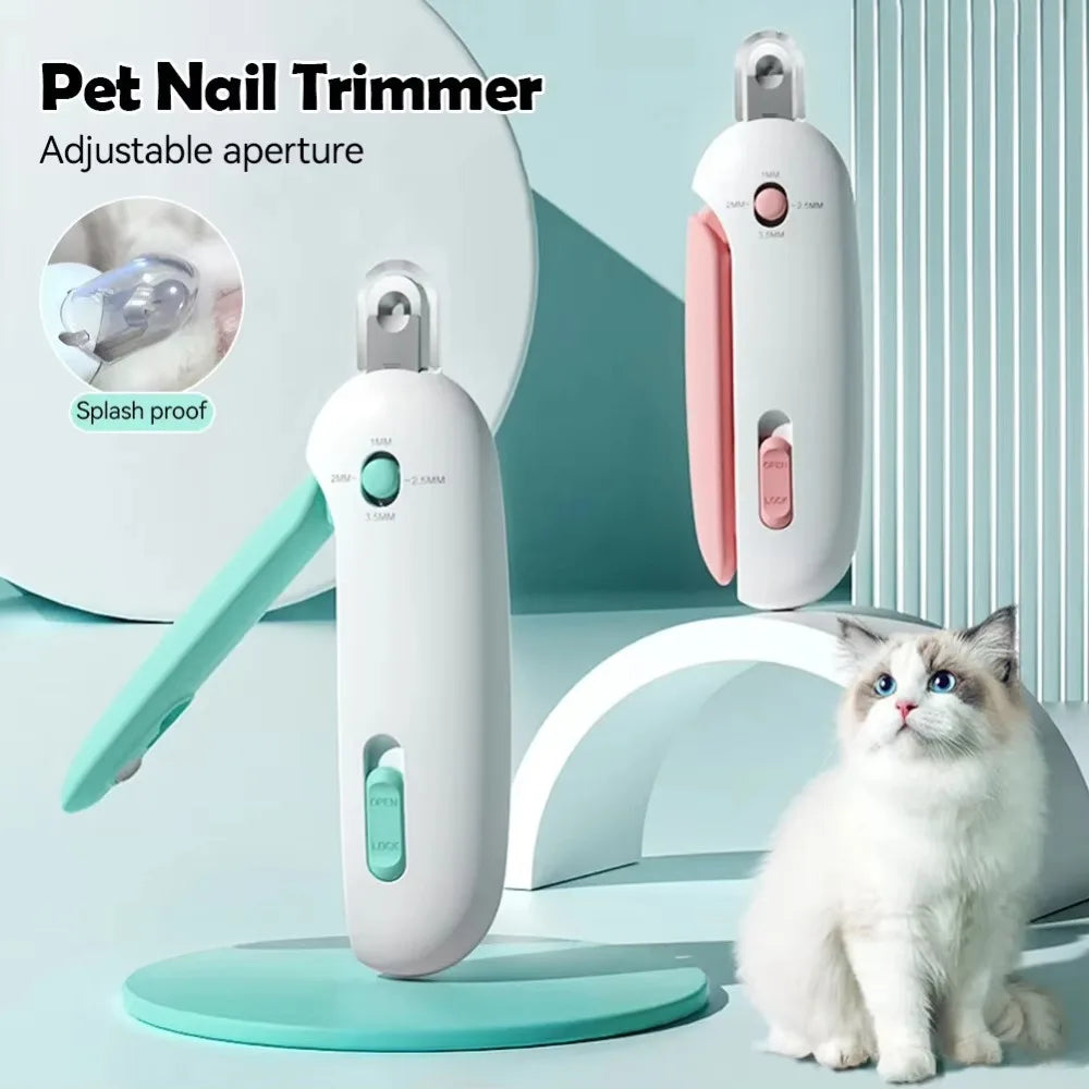 Professional Pet Nail Clippers, Safe and Comfortable Cat and Dog Nail Clippers with Adjustable Holes, Pet Nail Trimmer, Pet Grooming Tool, Pet Care