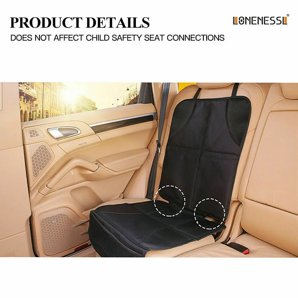 1/2pcs Child Car Seat Cover Under Seat Leather Saver Protector Mat Anti-Slip Safety