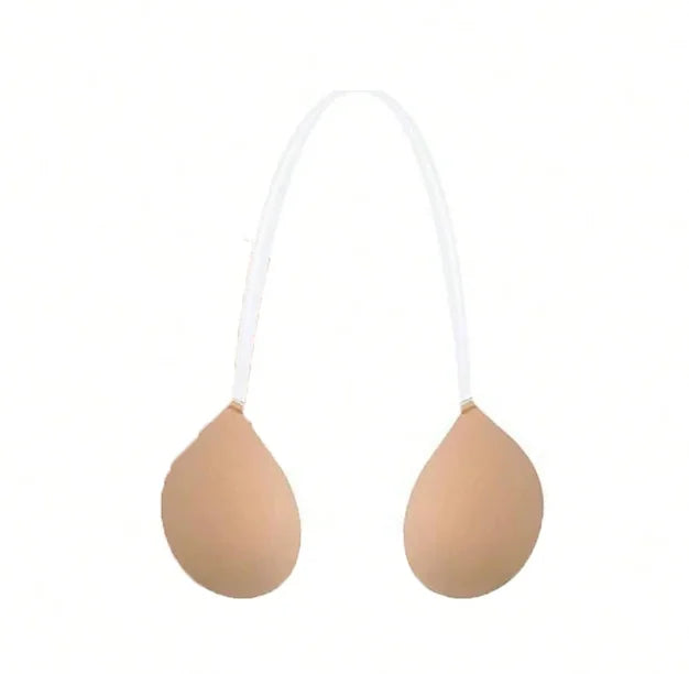 Sticky Bra for Women Backless Wedding Dress Silicone Plunge Deep U Neck Adhesive Bras Lift Boob Invisible Underwear Nipple Cover