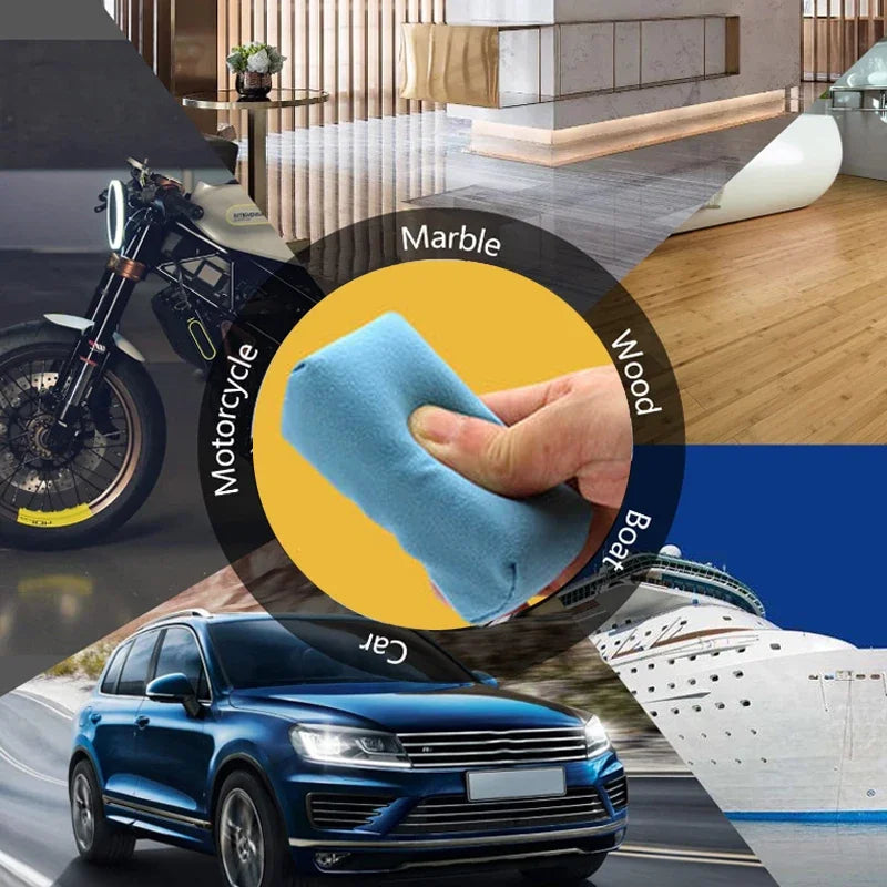 10pcs Microfiber Applicator Pad All Purpose Ceramic Microfiber Suede Coating Applicator Sponge Pads Car Detailing Tools