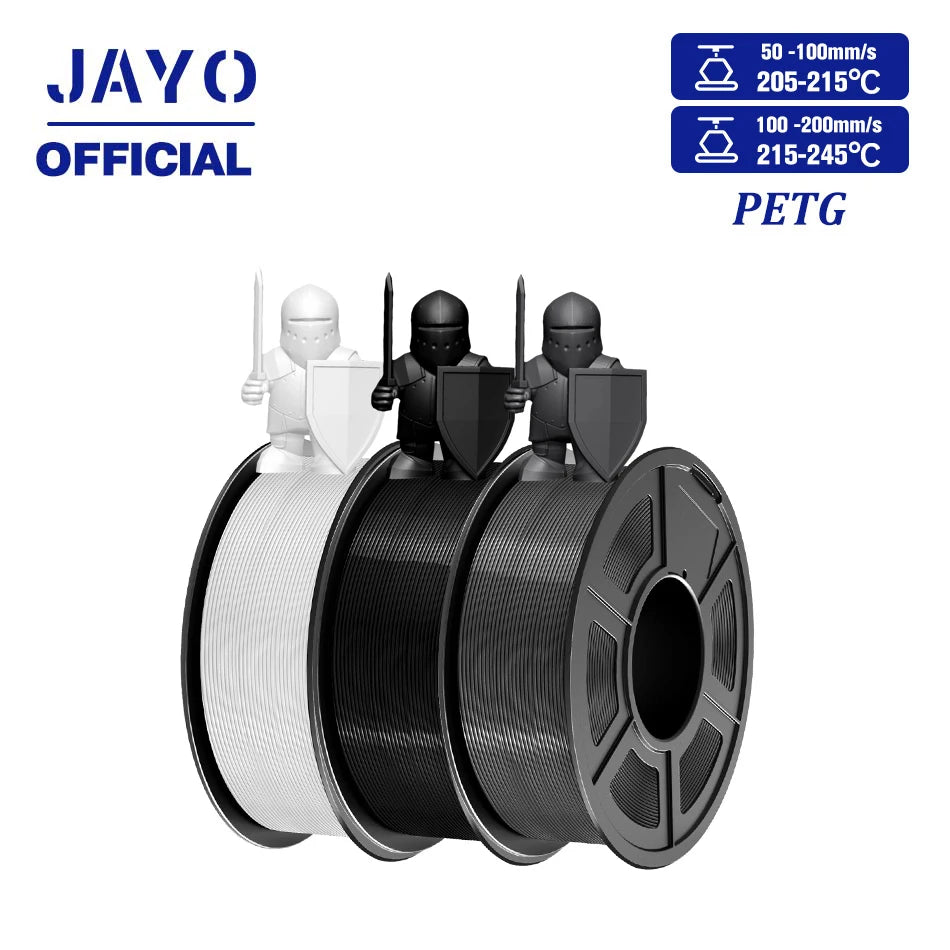JAYO 3D Filamen 1.75mm PLA/ PETG / High Speed Matte PETG/ PLA+ 3D Printer Filament for FDM 3D Printers 3Rolls/set