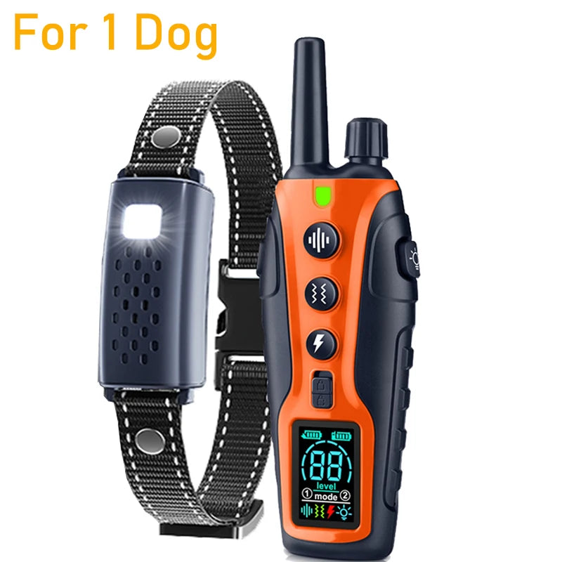 3280Ft Electric Dog Training Collar Remote Control Waterproof Pet BehaviorFor 5-120lbs Puppy With  Vibration Shock