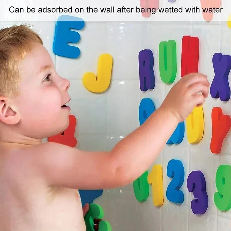 Children Bath Toys Foam Fun Floating Toy Letters Numbers Baby Early Educational Toy Bathroom Bathtub Game for Kids Gifts TMZ