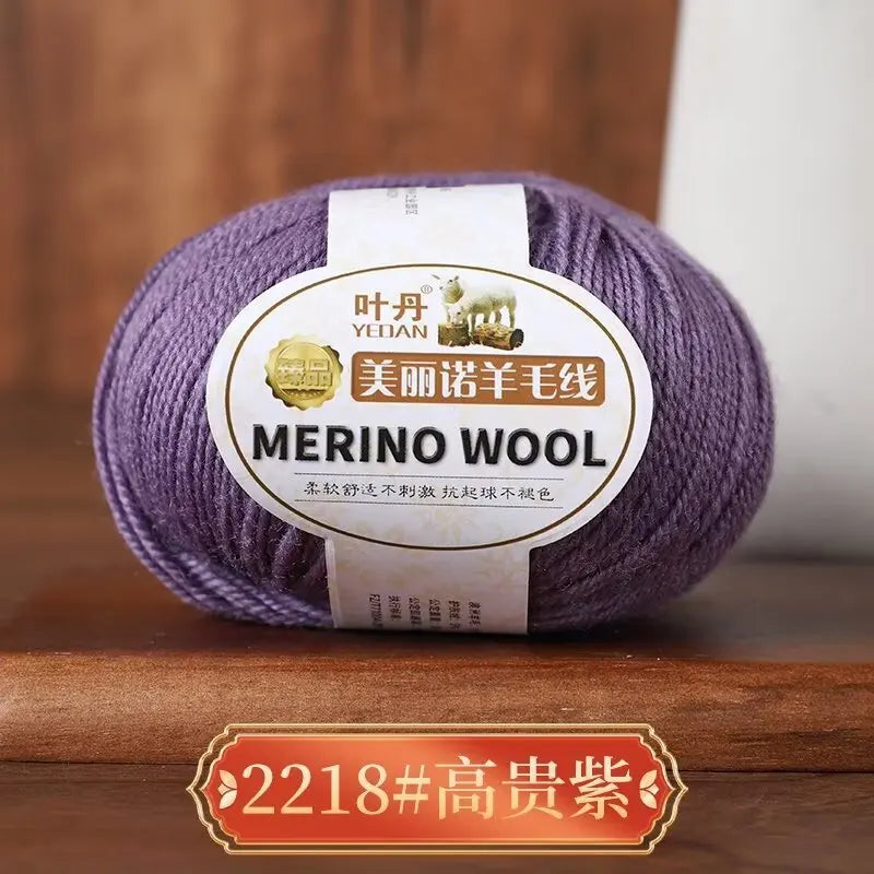 1Pc 50g Soft Merino Wool Yarn for hand knitting Anti-pilling Wool Crochet line knit Sweater Scarf hat Wool Thread warm lana