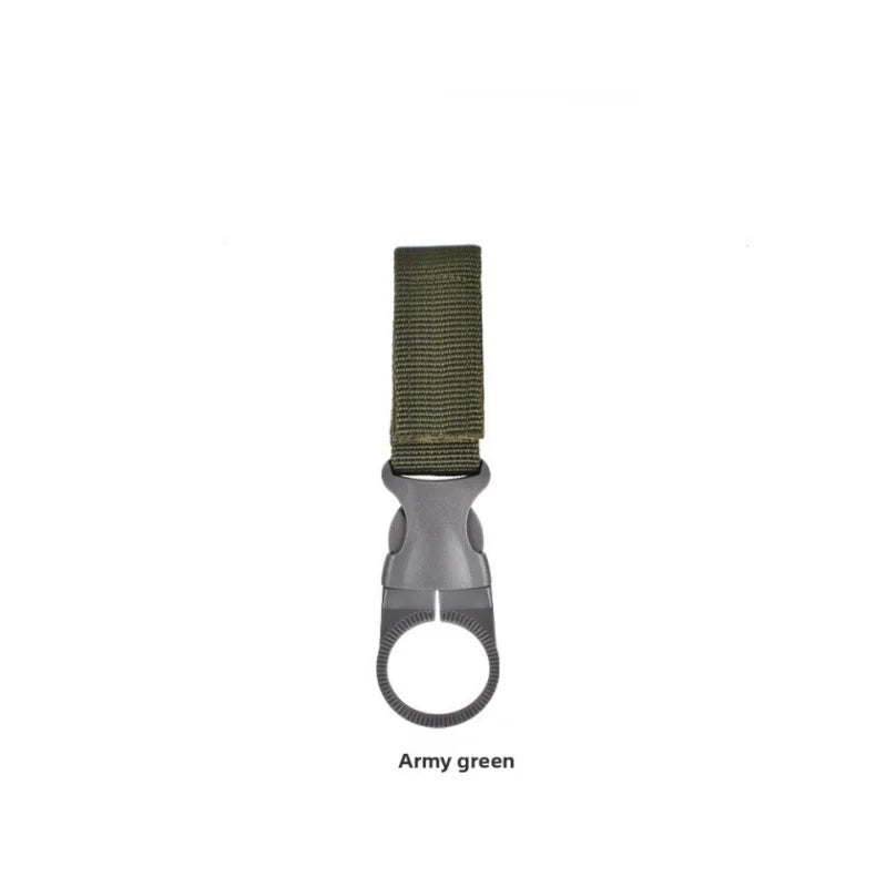 Webbing Water Bottle Holder Climbing Carabiner Belt Backpack Hanger Hooks Clip Multifunction Water Bottle Nylon Buckle Hook Clip