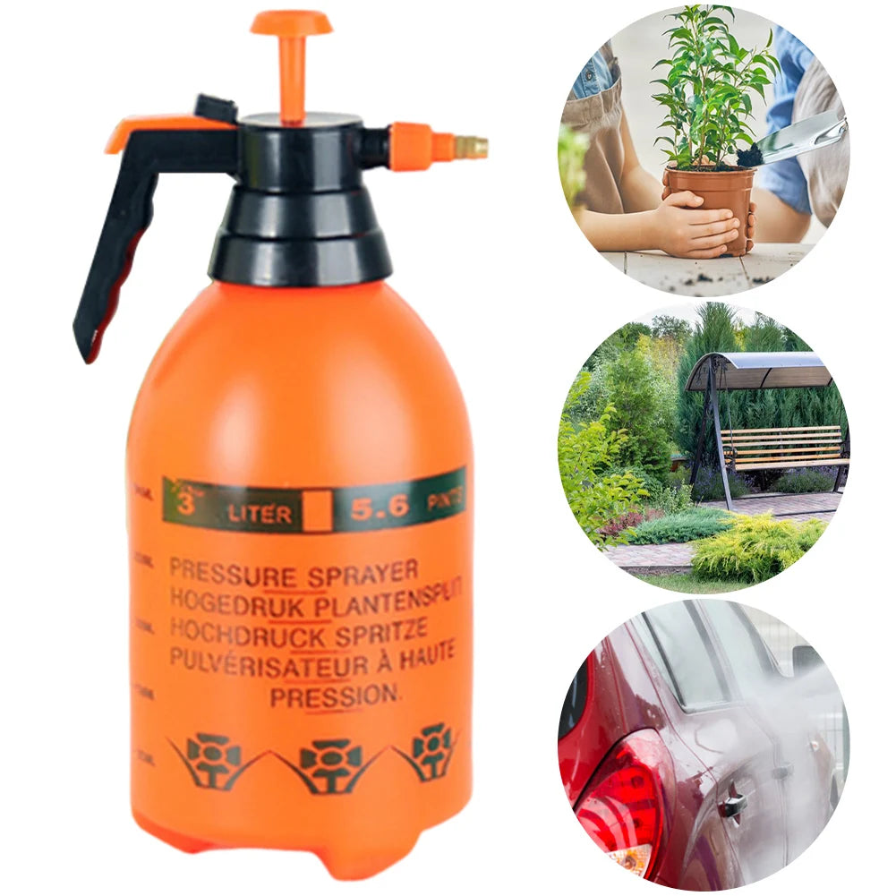 3L Handheld Garden Pump Sprayer Pressurized Sprayer Watering Can Lawn and Garden Care/ Watering Spray Weed Killer/Chemical Water