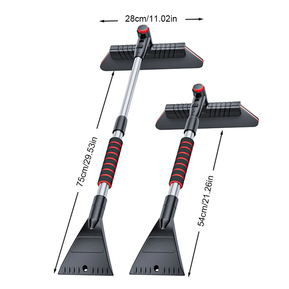 2 In 1 Detachable Snow Brush Multifunctional Windshield Snow Remover Front Windshield Ice Scraping Defrost Broom Car Accessories