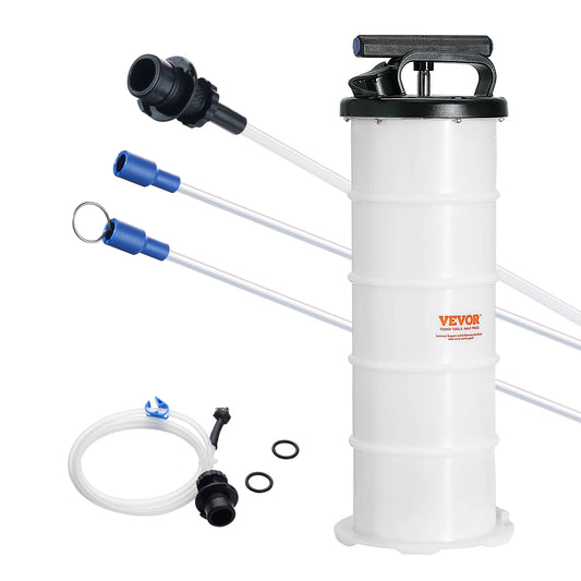 SucceBuy 6.5LFluid Extractor Manual Hand-Operated Car Brake Oil Changer Tool with Hose Vacuum Fluid Oil Pump for Car Accessories