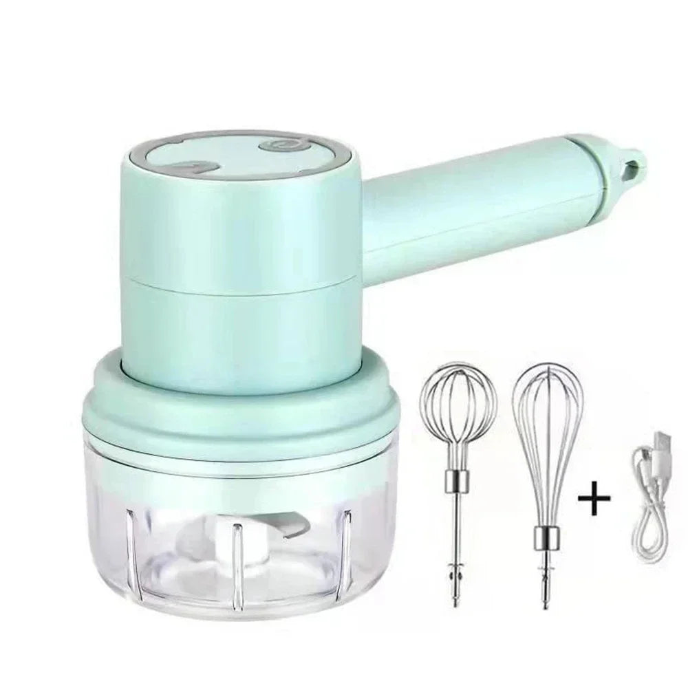 Electric Food Processors Set Portable Blender Mixer Kitchen Tools Hand Mixer Milk Frother Egg Beater Cake Baking Kneading Mixer