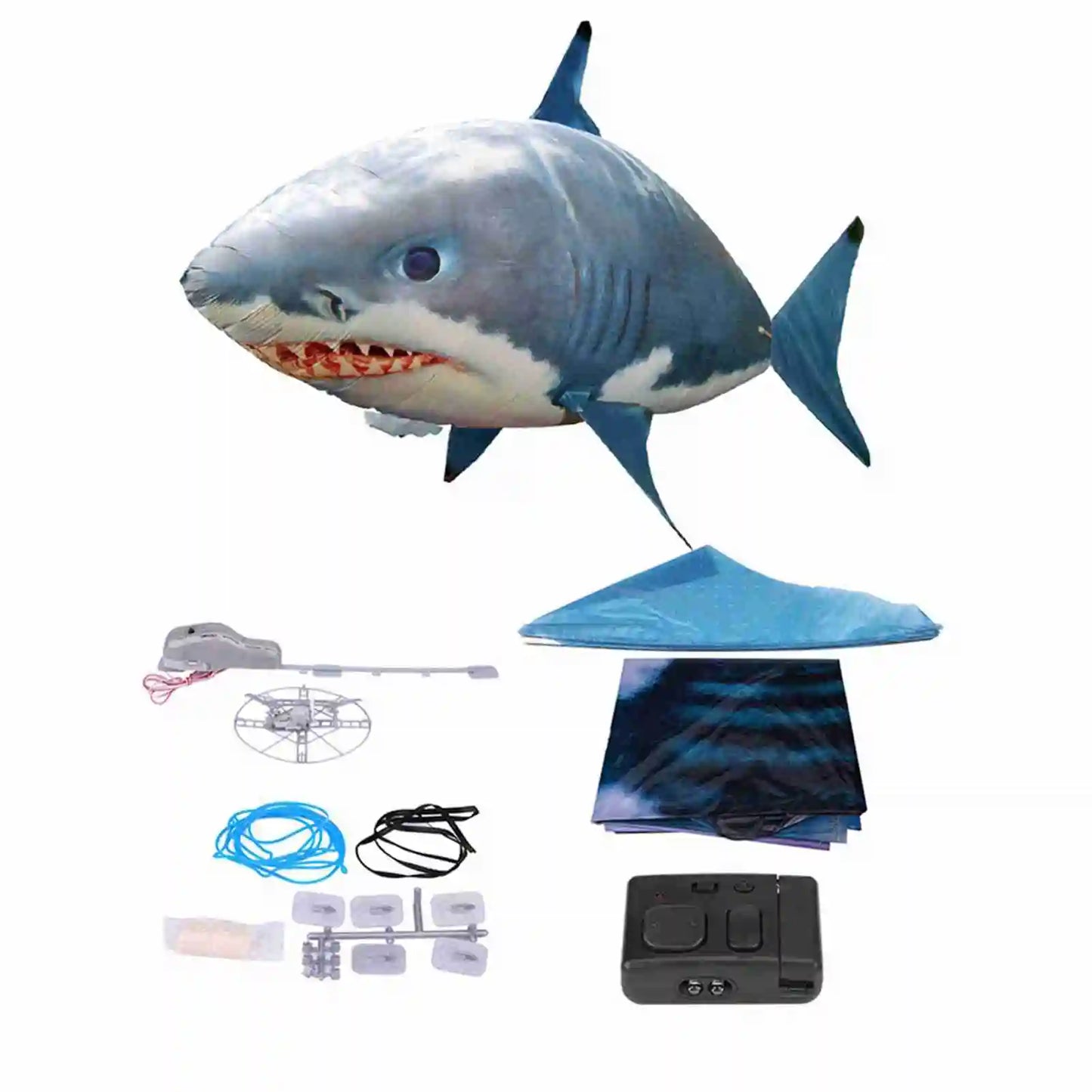 Shark Balloon Remote Control Flying Shark Inflated RC Inflatable Balloon Toy Shark Clownfish Kids Gift