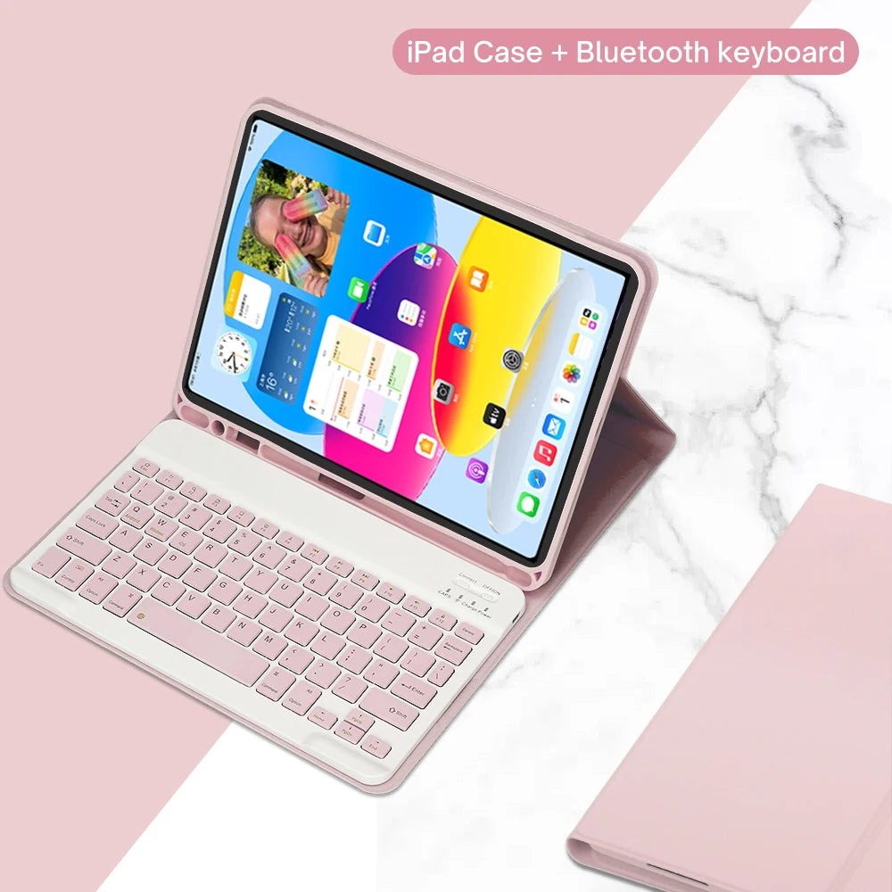 Keyboard Case for iPad 11th Gen (A16) 11 lnch 2025,Detachable Keyboard for iPad 10th Gen 10.9 lnch 2022 with Pencil Holder
