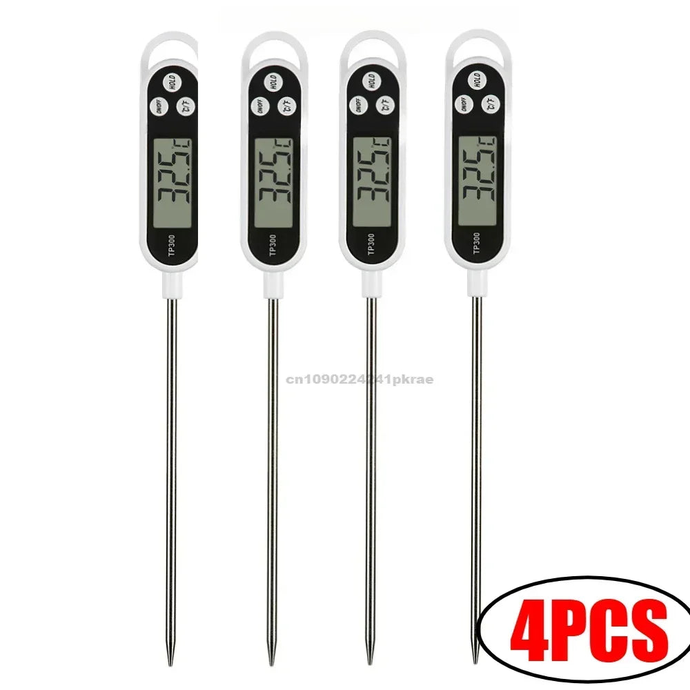 Stainless Steel Probe Cooking Food, Barbecue Stove, Water, Milk, Oil, Liquid Meat, Digital Kitchen Thermometer Kitchen Tools