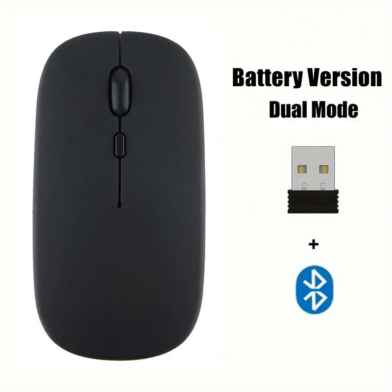 Silent Bluetooth-compatible Mouse Computer Laptop Optical Mouse Wireless for iPad Samsung Tablet Universal Mice Noiseless Gaming