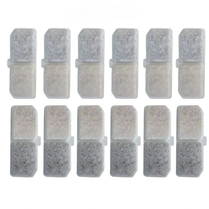 Replacement Filters Cat Water Fountain Filters Element for Stainless Steel Cat Water Fountain Activated Carbon Sponges Filters