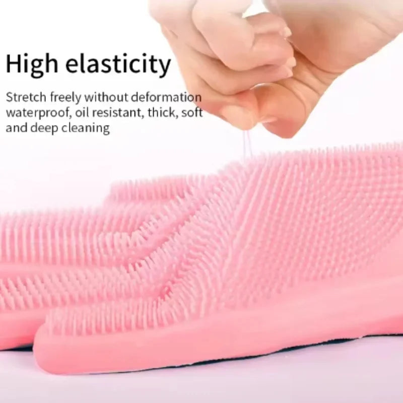 Multi-Functional Pet Grooming Gloves for Dogs And Cats Silicone Bathing Shampoo Scrubber Dishwashing Cleaning Glove Hair Removal
