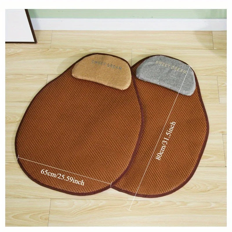 1pcs Pet Cooling Mat Summer Ice Silk Pillow for Cats Dogs Breathable Non-Stick Hair Sleeping Pad