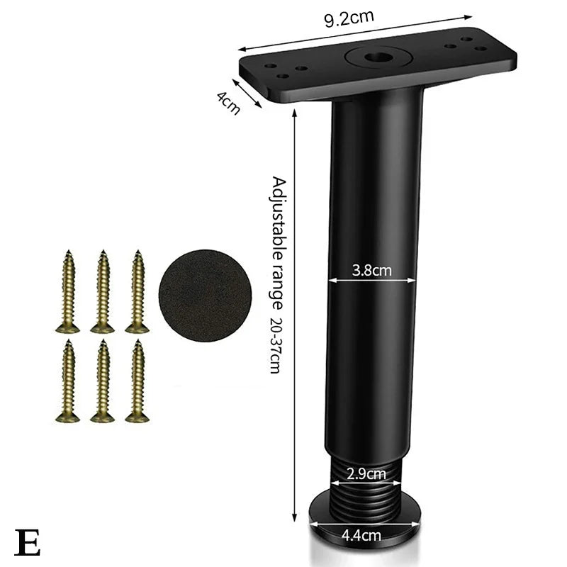 Beam support foot telescopic adjustable bed strengthened plastic furniture feet sofa feet bed bottom load-bearing bracket