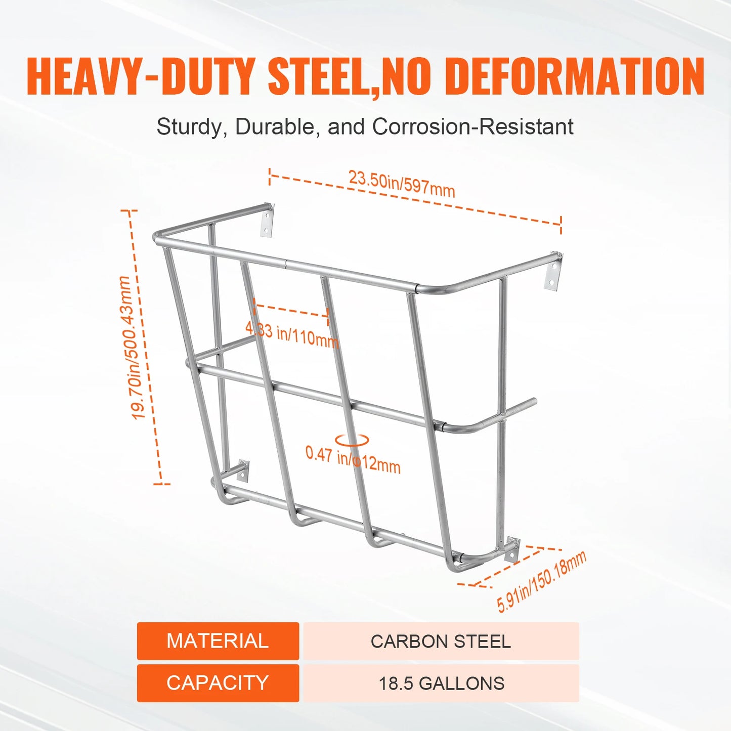 SucceBuy Livestock Hay Feeder Heavy-Duty Steel Goat Hay Rack Multiple Sided Feeding Rack for Sheep Farm Livestock Outdoor Indoor