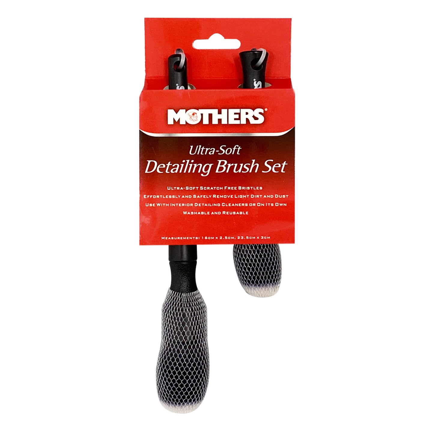 Mothers Ultra-Soft Detailing Brush Set Interior Dash & Vents